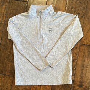 Gray Kids Quarter-Zip Top